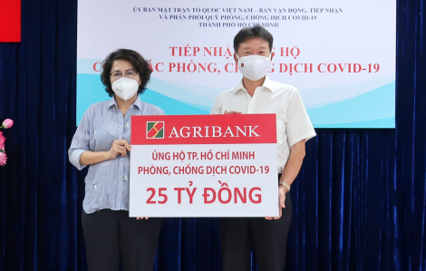 Agribank ủng hộ TPHCM 25 tỷ đồng phòng, chống dịch COVID-19