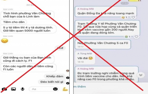 Hà Nội bác thông tin 5.000 F1 liên quan đến ca dương tính