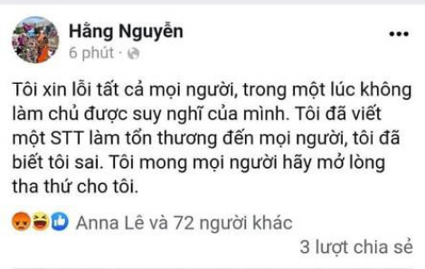 Chủ Facebook Hằng Nguyễn bị xử phạt 5 triệu đồng