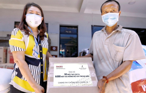 Diageo ủng hộ thiết bị y tế phòng, chống dịch COVID-19