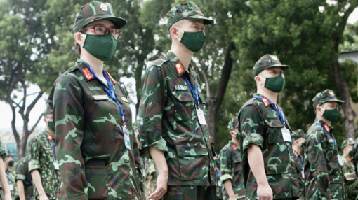 Chiến sĩ Học viện Quân y “ra trận”