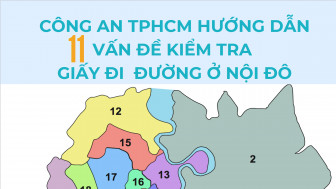 Công an TPHCM hướng dẫn quy trình kiểm tra giấy đi đường ở các chốt nội thành