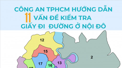 Công an TPHCM hướng dẫn quy trình kiểm tra giấy đi đường ở các chốt nội thành