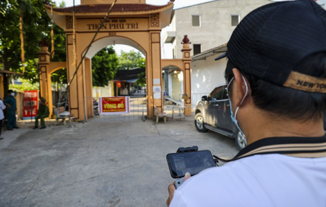 Hà Nội: Huyện Mê Linh dùng flycam giám sát các khu vực cách ly