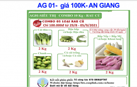 TPHCM triển khai bán combo nông sản 10kg giá chỉ 100.000 đồng