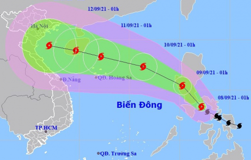 Dự báo sau khi đi vào Biển Đông, bão CONSON tiếp tục mạnh thêm