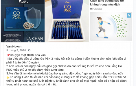 Tràn lan sản phẩm tự quảng cáo là “thần dược trị COVID-19”