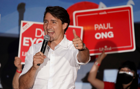 Ông Trudeau chiến thắng nhiệm kỳ thứ ba làm Thủ tướng Canada