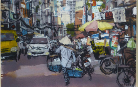 Nữ họa sĩ Anna Pinkster - người mang phố chợ Việt đến đất Mỹ