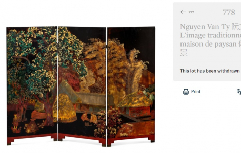 Sotheby’s gỡ tranh đấu giá được cho là của họa sĩ Việt Nam