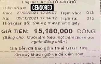 Gửi xe ở sân bay Tân Sơn Nhất, tá hỏa với mức phí hơn 15 triệu đồng