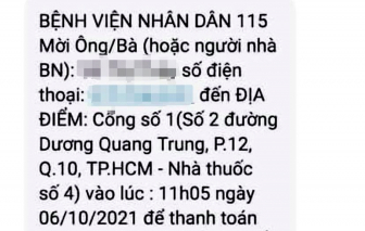 Cứ ngỡ tin nhắn mời đóng viện phí là tin lừa đảo