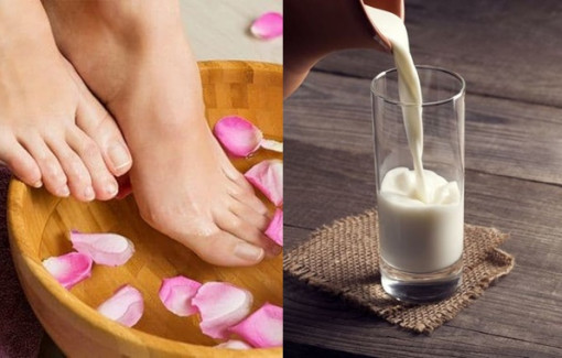 Ngâm chân, uống sữa ấm trước khi ngủ giúp đẹp da