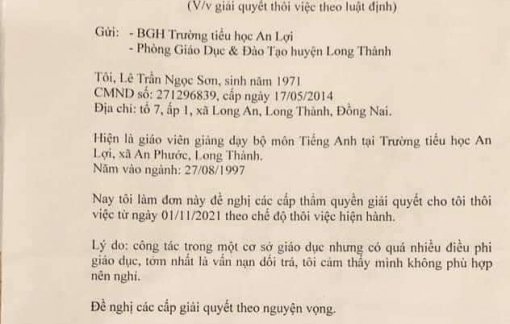 Thầy giáo muốn nghỉ việc vì "vấn nạn dối trá" sẽ làm việc với Phòng GD-ĐT