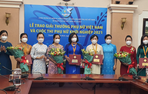 TPHCM có 2 cá nhân và 2 tập thể nhận Giải thưởng Phụ nữ Việt Nam năm 2021