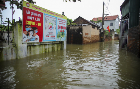 Hà Nội: Hàng trăm hộ dân ở Chương Mỹ bị ngập sâu trong nước