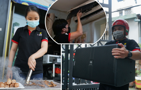 Nhân viên quán karaoke bán thức ăn, sửa điện máy để duy trì hoạt động