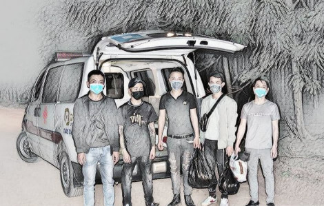Bắt giữ 5 thanh niên vượt biên trái phép sang Campuchia