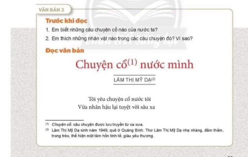 Lúng túng với dị bản trong sách giáo khoa