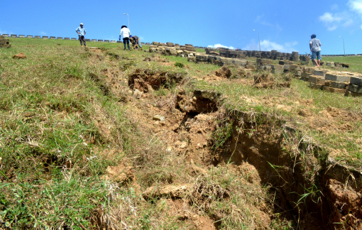 Khánh Hòa: 3 hồ thủy lợi bị sụt lún, xói lở nặng