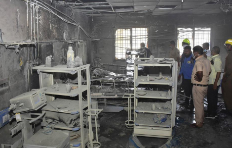 Cháy khu điều trị COVID-19 ở bệnh viện Ấn Độ, 11 bệnh nhân tử vong