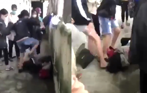 Nữ sinh lớp 10 bị đánh hội đồng, đạp liên tiếp vào đầu