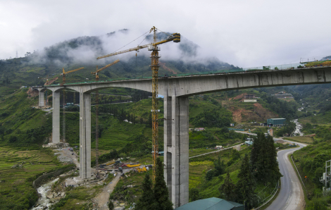 Cầu cạn cao nhất Việt Nam sắp hoàn thành