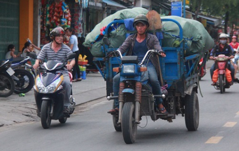 Sở GT-VT TPHCM muốn giữ nguyên hoạt động của xe ba gác