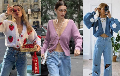 Muôn kiểu phối cardigan từ cá tính đến gợi cảm