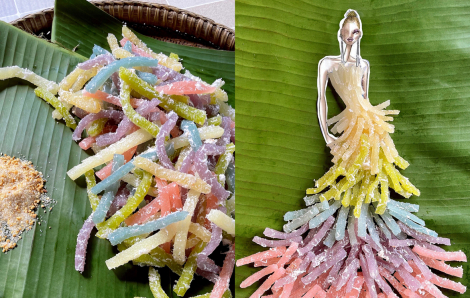 Nhà thiết kế Nguyễn Minh Công và những bộ váy làm từ… bột