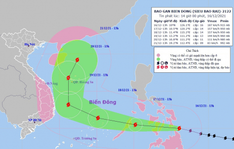 Siêu bão RAI giật trên cấp 17, Thủ tướng chỉ đạo khẩn