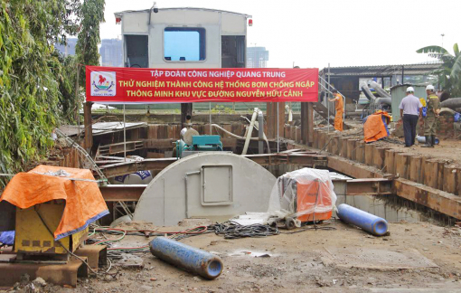 Đường Nguyễn Hữu Cảnh: Hết ngập do nâng đường hay nhờ siêu máy bơm?