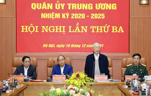 Tổng Bí thư Nguyễn Phú Trọng chủ trì Hội nghị Quân ủy Trung ương lần thứ 3