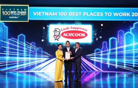 Acecook Việt Nam thuộc Top 10 doanh nghiệp tiêu biểu có nguồn nhân lực hạnh phúc 2021 và Top 15 nơi làm việc tốt nhất Việt Nam