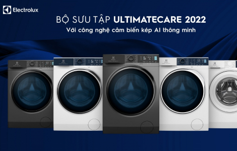 Electrolux ra mắt máy giặt UltimateCare mới với cảm biến AI thông minh