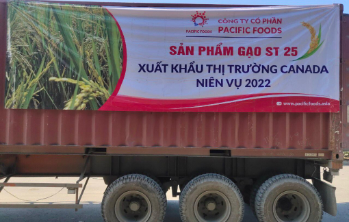 Pacific Foods xuất khẩu lô gạo đầu tiên đi Canada
