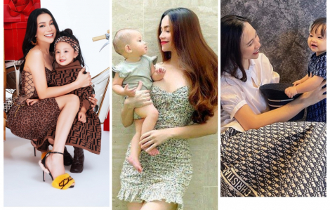 Thời trang đồ đôi nữ tính của các cặp mẹ con sao Việt