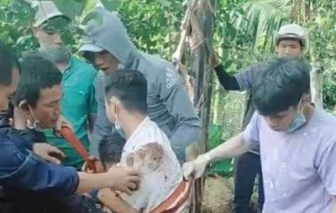 Nghẹt thở cứu bé trai 6 tuổi rơi xuống giếng sâu hơn 20m