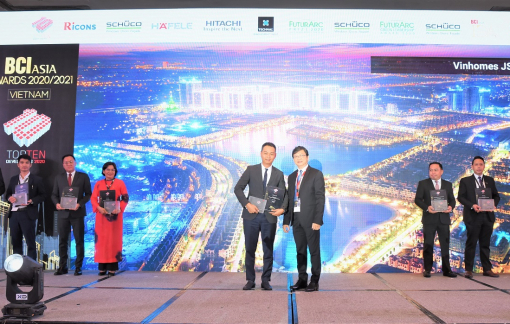 Vinhomes được vinh danh chủ đầu tư bất động sản hàng đầu Việt Nam tại BCI Asia Awards