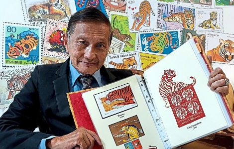 Cụ ông tuổi Dần sở hữu bộ sưu tập tem hổ lớn nhất thế giới