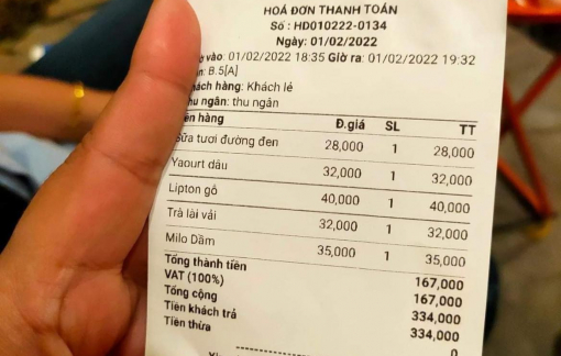 Đi cà phê ngày tết, khách choáng váng khi bị tính thuế VAT... 100%