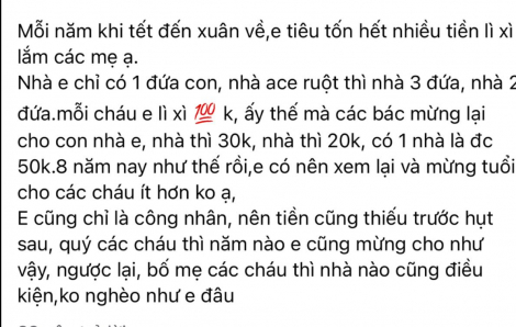 Lì xì - chuyện dở khóc dở cười năm nào cũng gặp