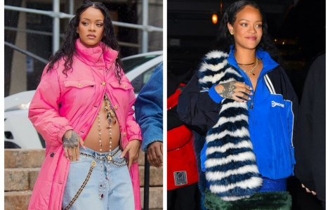 Trang phục bà bầu cực chất của Rihanna