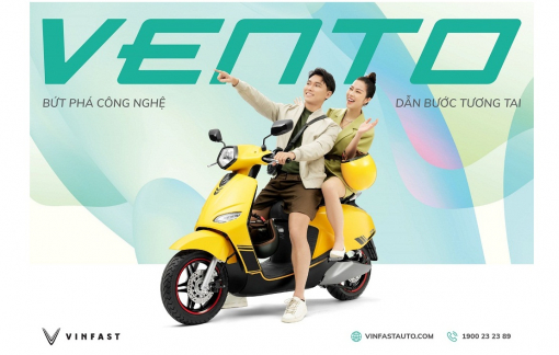VinFast ra mắt xe máy điện Vento hoàn toàn mới, tốc độ tối đa 80km/h