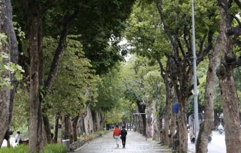 Đường phố Hà Nội vắng lặng khi đón đợt rét đậm nhất từ đầu mùa đông