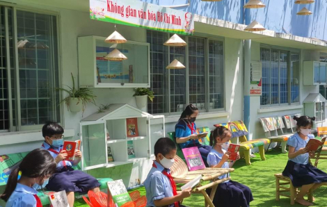 Học sinh tiểu học trải nghiệm “Không gian văn hóa Hồ Chí Minh” ngay trong khuôn viên trường