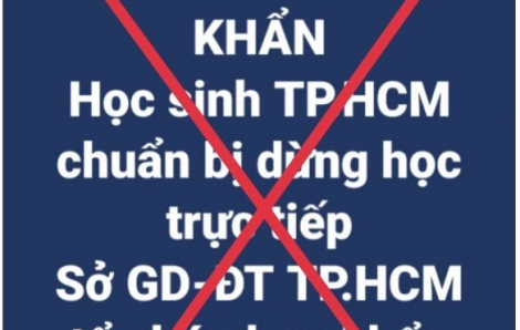 TPHCM bác bỏ tin đồn học sinh sẽ nghỉ học trực tiếp