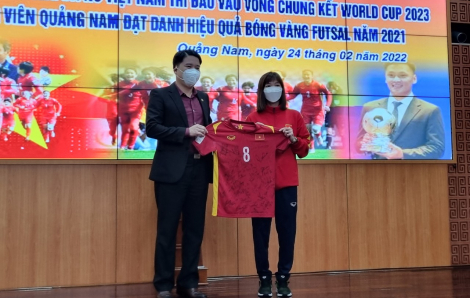 Quảng Nam tuyên dương 3 nữ tuyển thủ quốc gia và thủ môn Futsal Hồ Văn Ý