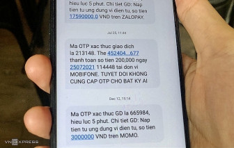 Sẽ tính phí SMS Banking theo gói