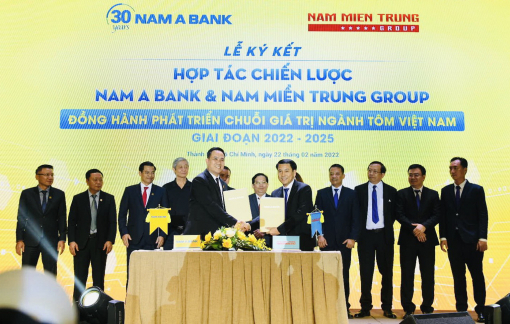Nam A Bank ký hợp tác phát triển chuỗi giá trị ngành tôm Việt Nam quy mô 30.000 tỷ đồng